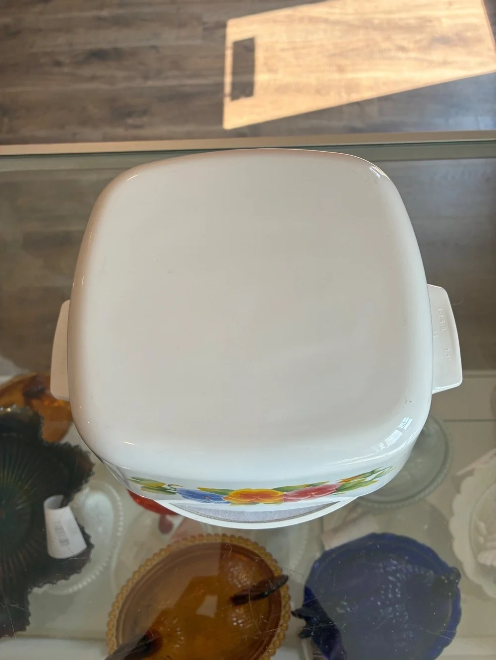 Corning Ware Summer Blush 1.5 Liter Casserole Dish with Lid Vintage
